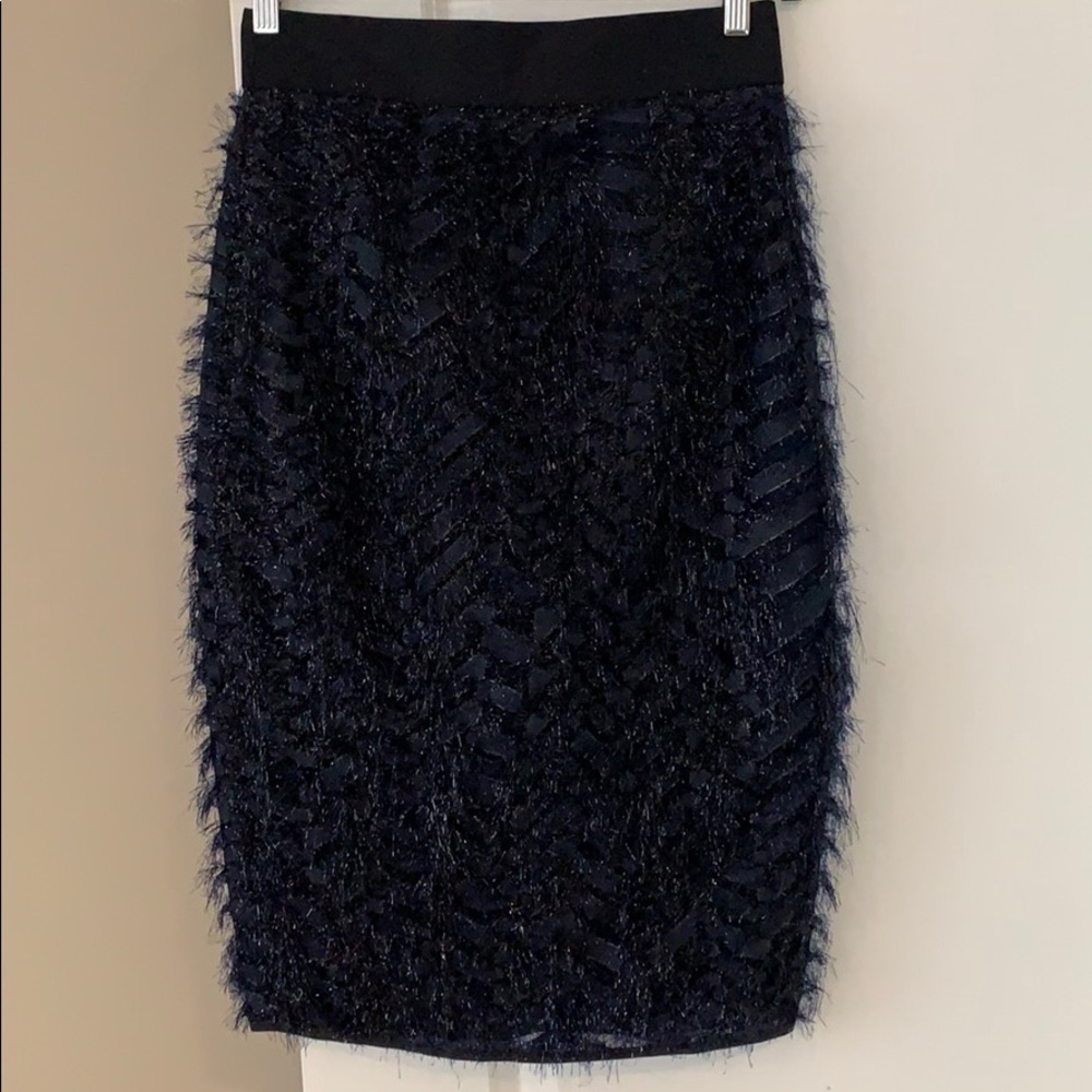 NWT MILLY navy blue skirt